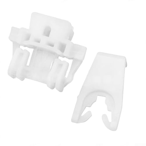 Jotekonoby Lot de 2 clips de fixation de régulateur de vitre de porte avant pour Clio 1998-2006, pièce de rechange en plastique ABS, OEM 7700842241/7700842240