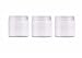 200ml 6.7 Ounce Clear Plastic Round Jars with Lid Empty Cosmetic Containers Bottle Case Pot for Storage Lotion Facial Cream Mask Ointment Tea Pill Food Sample(Pack of 3)