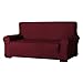 E EBETA Samt-Optisch 2 Sitzer Sofabezug Spandex Couchbezug Sesselbezug, Elastischer Antirutsch Sofahusse für Wohnzimmer Hund Haustier Möbelschutz (Weinrot)