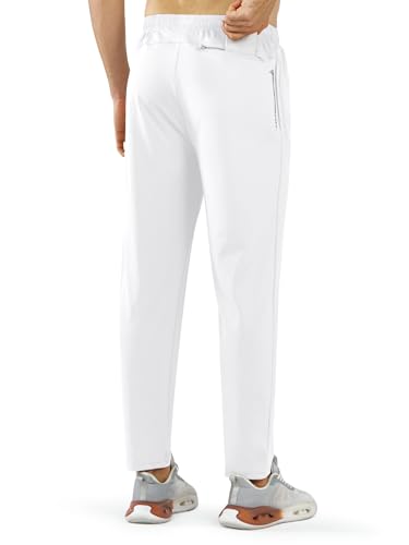 Image of NORTHYARD Men's Joggers Athletic Workout Track Pants Running Gym Training Sweatpants with Zipper Pockets Open Hem