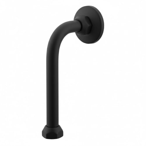 Image of Matte Black L-Bend Pipe for Wall Mixer | Premium Brass L Bend for Overhead Shower Connection|Compatible with 2-in-1 and 3-in-1 Wall Mixers