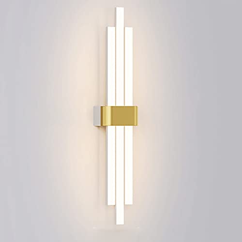 LYVQZPWLR Lámparas de pared LED interiores, Aplique de pared geométrico ultrafino, lámpara de pared LED moderna, aplique de pared lineal den(C)