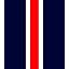 Navy With Red/White Stripes