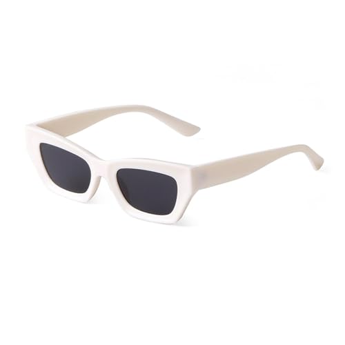 Lunettes de soleil pour femmes et hommes avec verres marron rétro œil de chat