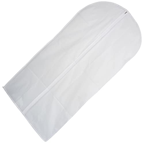 AERZETIX - C60724 - Protective case for clothes 60x110 cm - clothing suit transport storage closet hanger wardrobe dressing cabinet - plastic - white color