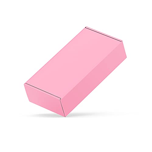 Image of 50 Pack 4 inchx8 inchx2 inch Shipping Boxes, Corrugated Cardboard Small Box Mailer, Shipping Boxes for Small Business for Gift Packing- TONESPAC (4 inchx8 inchx2 inch, Light Pink)