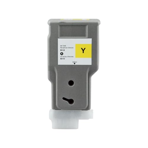BKTHVAKAI Compatible Ink Cartridge for Printers Using PFI320 PFI-320 IPF TM-200 IPF TM-205 IPF TM-300 IPF TM-305 Printer Ink(Yellow)