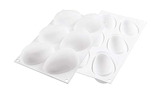 Silikomart "Mango 130" Silicone Mold with 6 Cavities, Each 3.66 Inch x 2.24 Inch x 1.65 Inch High