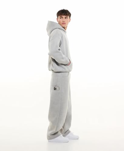 Image of BE SAVAGE 320 GSM Heavyweight Baggy Trackpant for Men Sweatpants for man Oversized Track Pant Side Pocket