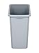 Sturdy Essentials Waste Wise 28 Gallon Grey HDPE Trash Can Compatible with All Waste Wise Lids and Signs - (28 Gallon, 12 Pack)