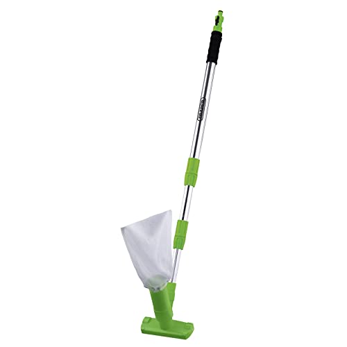 Draper 10000 Kit d'aspirateur pour Bassin et Piscine | Sac de Filtre à Eau Sale | Épuisette | Nettoyeur de Jacuzzi | Poignée télescopique de 76 cm à 1,7 m...