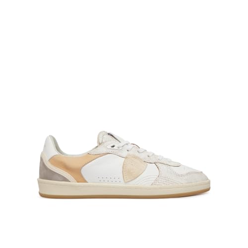 SNEAKERS Uomo PHILIPPE MODEL PARIS PGLU VC01 PGAL CRACKLE BLANC_SABLE