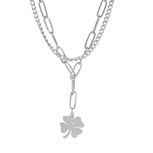 Collier trèfle à 4 feuilles en argent, le cadeau idéal pour fille et femme