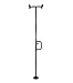 Stander Security Pole & Curve Grab Bar - Elderly Tension Mounted Transfer Pole + Bathroom Assist Grab Bar- Metallic Black