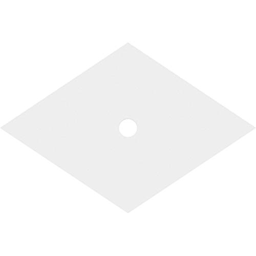Image of Ekena Millwork CMP28X18DD-02000 Diamond Architectural Grade PVC Contemporary Urethane Ceiling Medallions 28 inchW x 18 5 /8 inchH x 2 inchID x 9 3 /4 inchC x 1 inchP