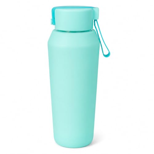 Image of Stainless Steel Water Bottle for School Office Travel | Printed Water Bottle | Drinking Bottle for Home Gym College | Stylish Bottle for Daily Use Picnic & Gifting (Mint Green)