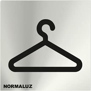 Informativa Guardarropa Acero Inoxidable Adhesivo De 0,8Mm 120 X 120Mm En Oferta Normaluz Rd727011 - Señal Adhesiva Cuadrada Armario Acero Inoxidable Adhesivo 0,8 Mm 12X12 Cm Con Cte, Ripci