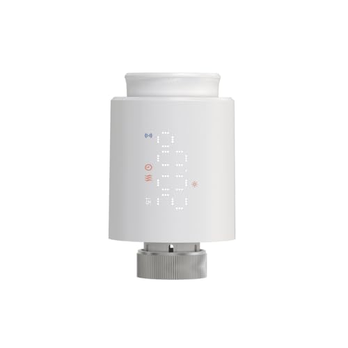 Zigbee Led Ekranlı Termostatik Radyatör Vanası (Tuya, Zigbee2MQTT Uyumlu), Smart Life