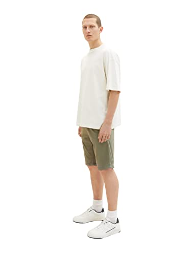 TOM TAILOR Herren 1035037 Slim Chino Bermuda Shorts mit Stretch, 10415 - Dusty Olive Green, 28 – Ansicht 6