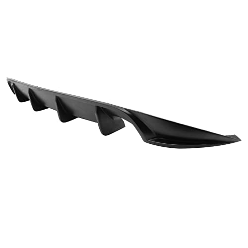 Rear Diffuser Compatible with 2016-2018 Nissan Maxima, Unpainted Black PU Splitter Spoiler Valance Under Lip Body Kit by IKON MOTORSPORTS