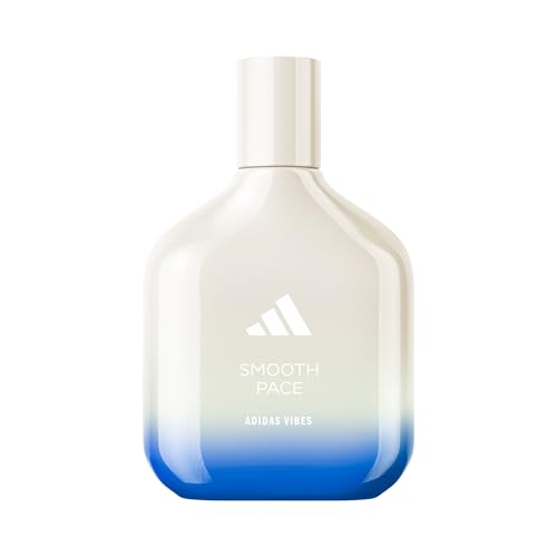adidas Vibes Smooth Pace Eau de Parfum, Unisexe, Détente et Calme, parfum longue tenue, notes de bois de cachemire et de charbon salé 100 ml