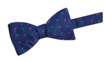 vineyard vines Mens Holiday Martinis Woven Bow Tie, Nautical Navy, One Size
