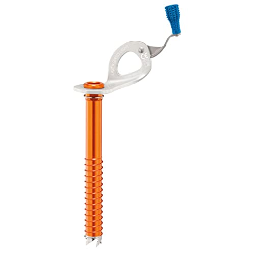 PETZL Laser Speed Light Eisschraube aus Stahl und Aluminium in der Farbe Blau mit Einer Länge von 17cm, G052AA01