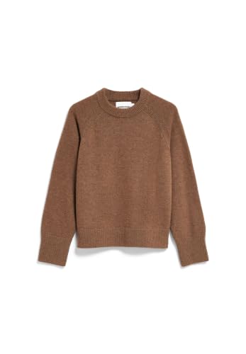 Image of ARMEDANGELS Women's Knitted Jumper Made of Recycled Wool with Organic Wool Knit Loose Fit, Claystone Melange, S
