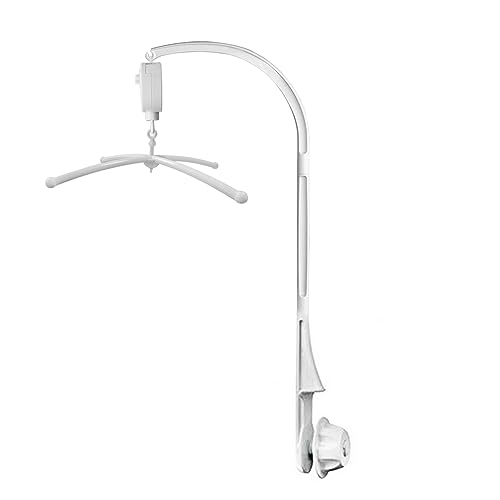 Image of AFUNTA 35 Inch Baby Mobile for Crib, Adjustable Screw Crib Mobile Arm with Music Box Holder, Crib Mobile for Baby Girl Nursery Decor