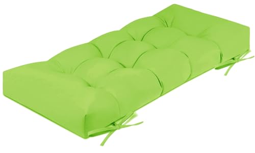 uyeoco Cojin para Banco Exterior/Interior, 120/150/180/100/130x50CM Grueso Impermeable Cojin de Banco de Jardin/Zapatero, para Terraza Balcón Palet Comedor Columpios(Light Green,50x180cm)