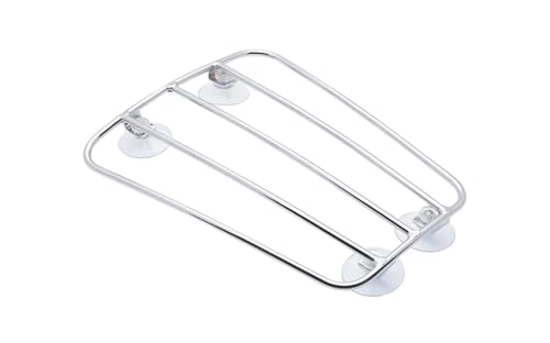 Fuel Tank Luggage Rack Parcel Rack with Suction Cups Fit for Triumph Bonneville Thruxton 900 T100 T120 Royal GT650(Silver)