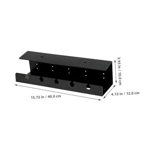 Étagère de rangement sous bureau SEWACC x2 pour gestion des câbles sans perçage - 2