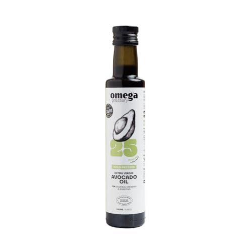 Omega Pressery Premium Extra Virgin Avocado Oil for Cooking - 250ml | Cold Pr...