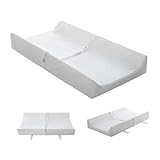 fond + found Waterproof Changing Pad, Washable Cover Contour Diaper Changing Pad for Baby Changing Table Pad, Dresser Top, Hypoallergenic Cover