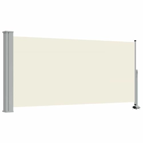 Brise-vue pour balcon crème store latéral rétractable pour moments intimes
