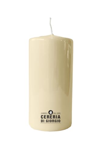 Cereria Di Giorgio - Candela Cero - Diametro 7 cm Altezza 15 cm - Colore Avorio - Durata 85 ore