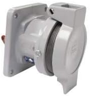 CROUSE HINDS CDR3023 3-Pole 2-Wire Copper-Free Aluminum GROUNDING Style-2 Lockout Receptacle, 250 VDC/600 VAC, 30 A