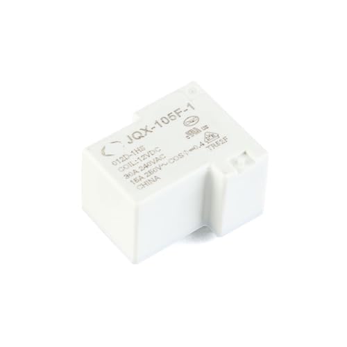 Relé HF105F de 12V y 30A con 4 pines para circuitos de 250VAC