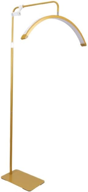 Half Moon Beauty Lamp - 24" Floor Standing Lash Light with Diamond 350° Rotating Head for Eyelash Extensions Skincare & Tattoo Ey ws (Color: D)
