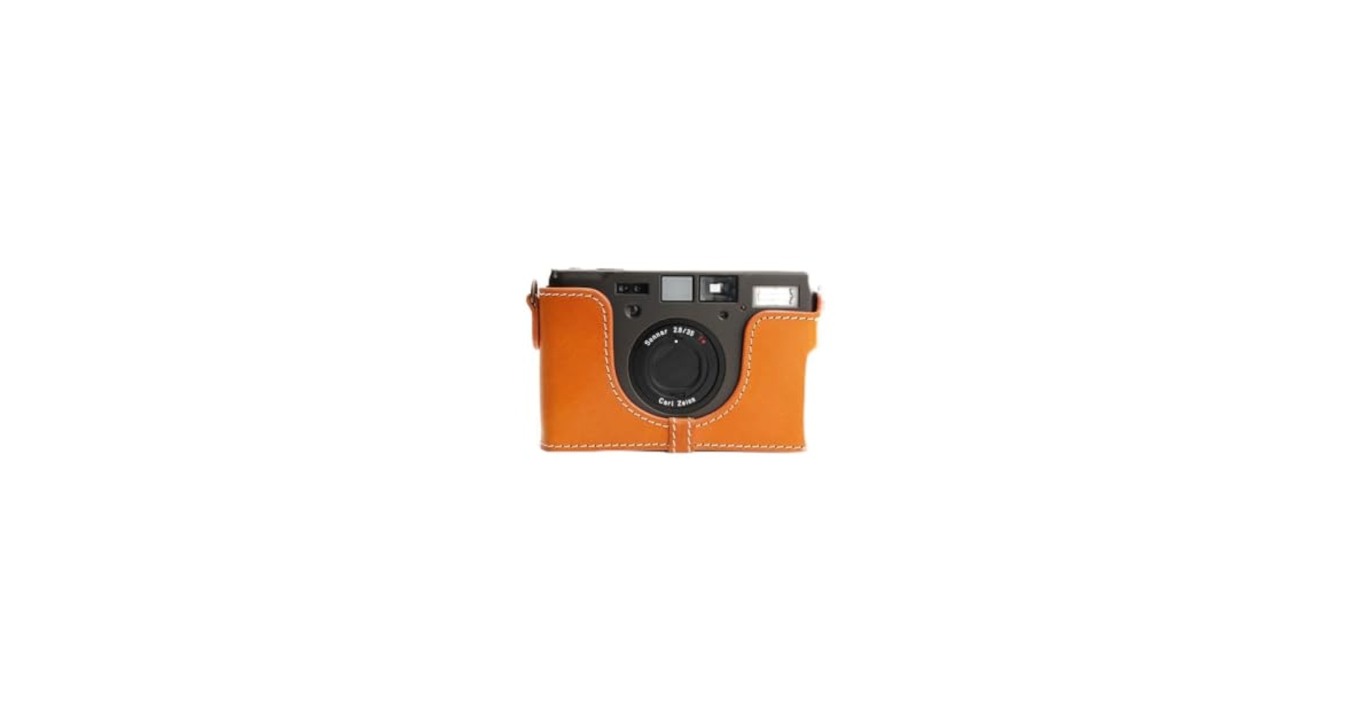 新品 本革 カメラケースとストラップ CONTAX T3用 カメラ・ヒラノ 手作りカメラケース】コンタックス CONTAX T3用