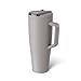 BrüMate Era Flip 40oz Tumbler with 100% Leakproof Covered Straw Lid | Hygienic Covered Straw | Insulated Stainless Steel Water Bottle with Handle | Cup Holder Friendly | BPA-Free (Mocha)