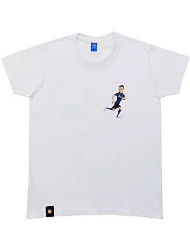 Inter T-Shirt Characters Barella Camiseta, Unisex Adulto, Color Blanco, M