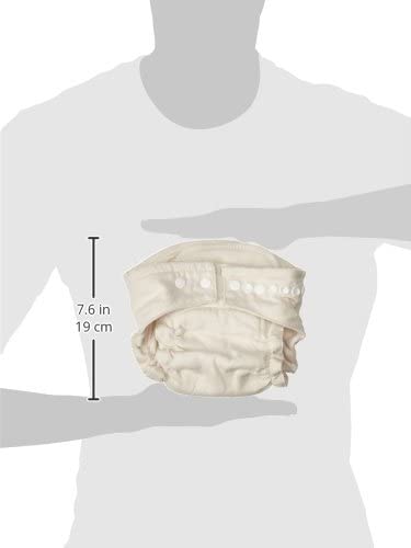 Osocozy Two Sized Fitted Cloth Diaper - 6 Count (Pack Of 1) - Soft, Durable And Absorbent 100% Cotton Birdseye Weave Material. Easy To Use Snap Closures. Size 1 Fits 7-18 Lbs #TOP7