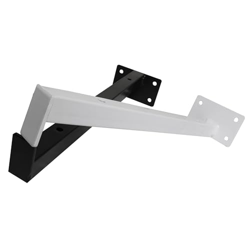Support étagère murale 50cm lot de 2 équerre noire pour meuble