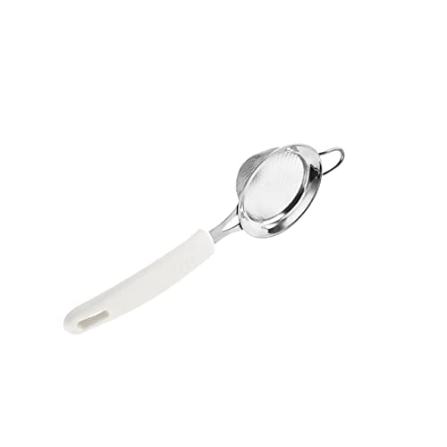 LALADEFIEE 1pc Stainless Steel Mesh Flour Sifter Egg Whisk Blender Manual Sifting Strainer for Baking for Powdered Sugar Icing Cocoa and More