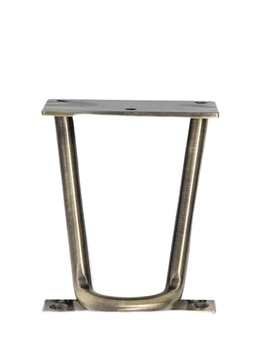 Image of Dritz Home 44709-38 Modern Hairpin Legs, Antique Brass 2 Count