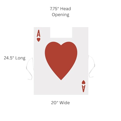 Beistle Plastic Card Suit Vests – 3-Pack Playing Card Sandwich Board Vests with Ace of Hearts and Harlequin Design, Costume Accessories for Las Vegas Casino Nights, Game Night Gambling Parties by Beistle - Image 3