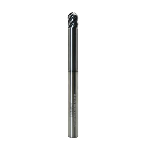 Image of Tools Carbide End Mills,6-Flute Ball End Mill，High Helix Angle for High Hardness Steel Finshing Milling Processing - 1 /4 Shank (1 /4-3.5 inch 1PCS)