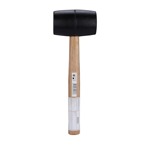 STANLEY STHT57528-8 Rubber Mallet for Masonry, Woodwork, Fittings for Home, DIY, Mechanic, Industrial & Professional Use, 680 gm, YELLOW & BLACK - Image 9 thumbnail