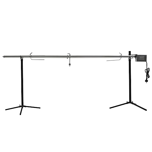 NITCA Tourne Broche Électrique Rotisserie et Gril de Barbecue Grande Broche Cochon de Lait, Tourne Broche Barbecue Rotissoire - 207 x 45 x 81 cm